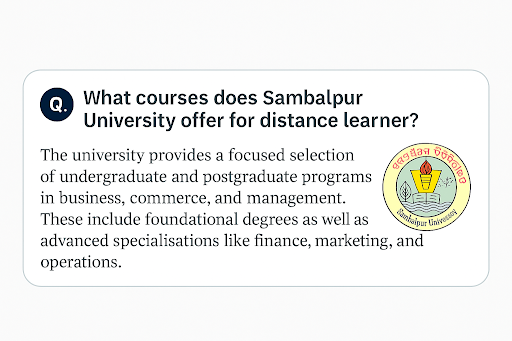 Sambalpur University Distance Learning in Odisha
